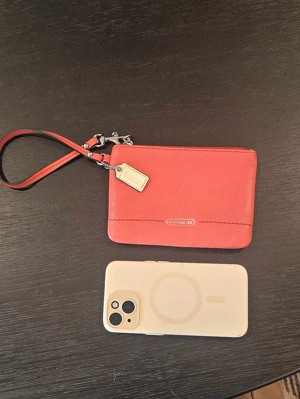Coach Pink Wristlet Wallet